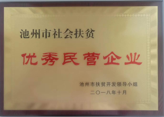 祝賀嘉智信諾榮獲池州市社會(huì)扶貧優(yōu)秀民營(yíng)企業(yè)